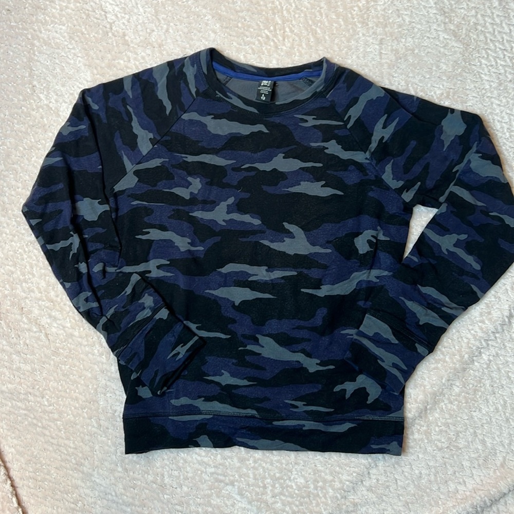 Athleta Girl Cozy Cross Your Fingers Sweatshirt in Goodnight Nora size L / 12